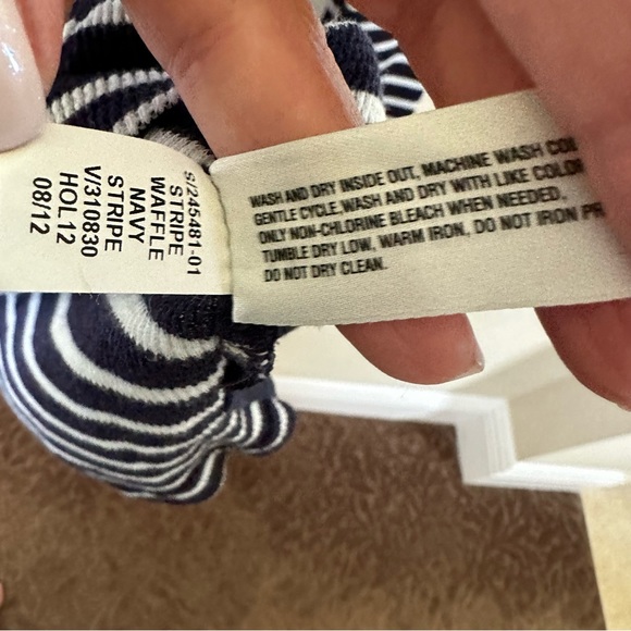 ❤️Gap Octavia navy striped waffle hoodie Small EUC CLEARANCE - Picture 6 of 7